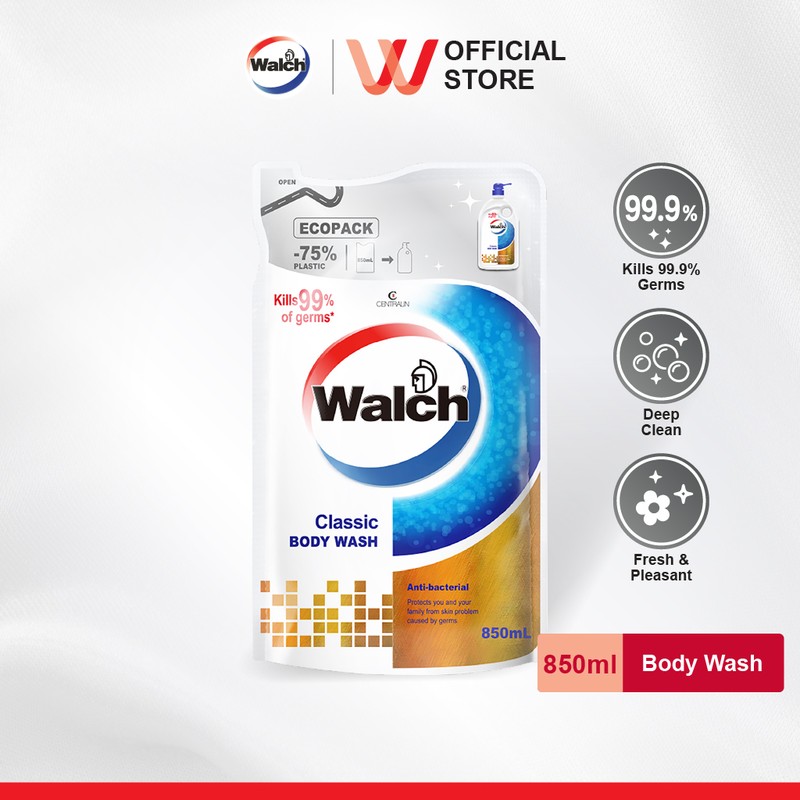 Walch Anti-bacterial Body Wash Refill 850ml