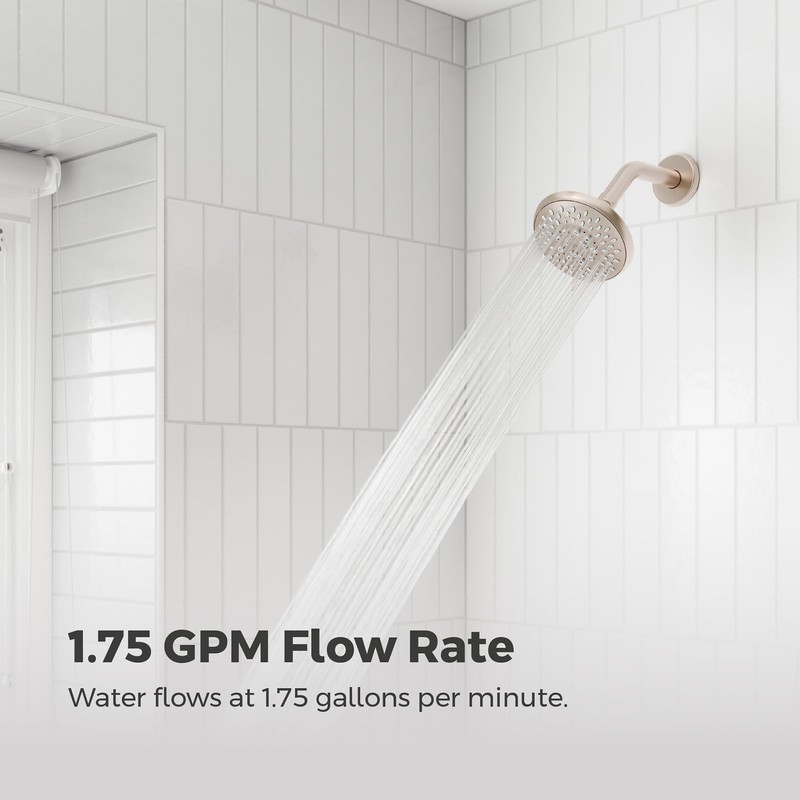 Pfister Universal Shower Head, Shower Arm Not Included, 5-Function, 1.75
