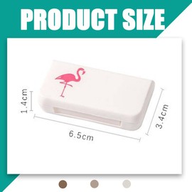 XURJUMI Pack of 5 Small Pill Boxes for On the Go 3 Compartments Pill Box Mini 1 Day Mini Tablet Box Pill Box Small Pill Box for On the Go for Vitamins, Fish Oil, Medicines