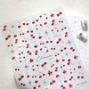 JMEOWIO 3D Nagelsticker Kirsche Nail Art Sticker Selbstklebend Nagelaufkleber 5D