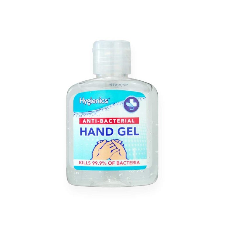 12 Pack Hygienics POCKET SIZED Anti-bacterial Hand Gel 50ml |