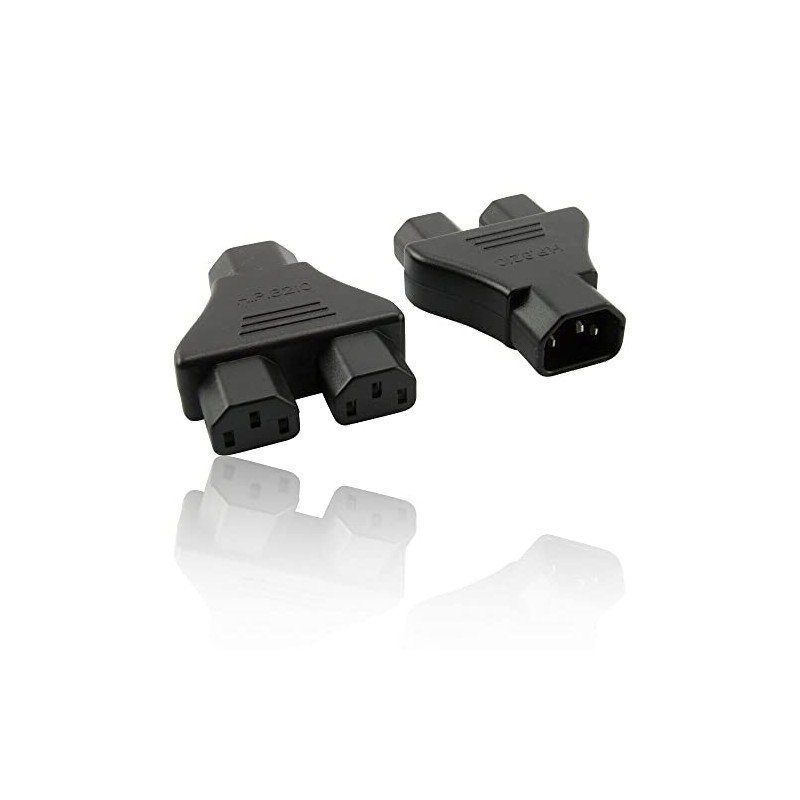 Mr. Gadget's Solutions® IEC Power Y Splitter C14 to 2