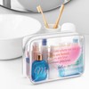 Sister Quotes Gifts Clear Makeup Bags with Zipper Sister Friendship