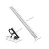 Smgda Combination Square, 12Inch/300mm Stainless Steel Combo Angle Ruler, Metric