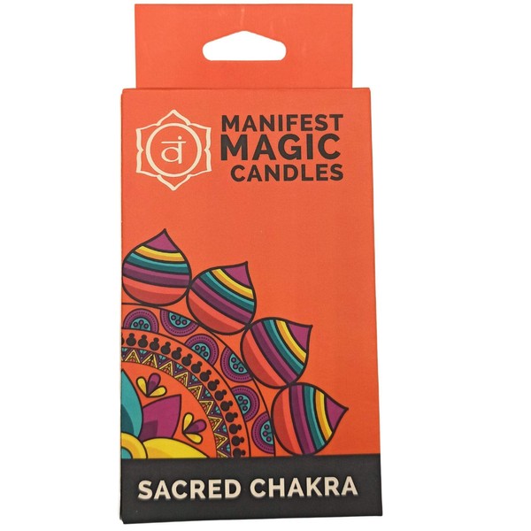Manifest Magic Candles (Set of 12) - Orange Sacred Chakra