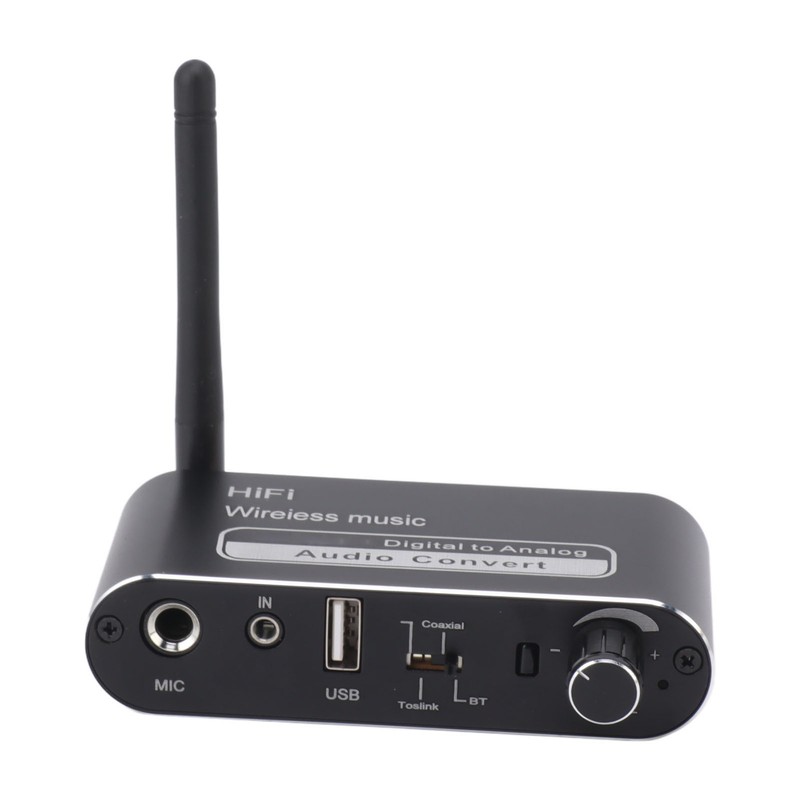 Digital to Analog Converter Coaxial to Analog Adapter Bluetooth 5.1