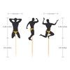 36 PCS Male Dancers Beefcake Cupcake Toppers,Bachelorette Cupcake Toppers Picks,