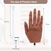 Practice Hand for Acrylic Nails with 500 Pcs Nails,Silicone Nail