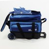 ELITE Deluxe 2 Ball Bowling Bag with 5" smooth wheels,