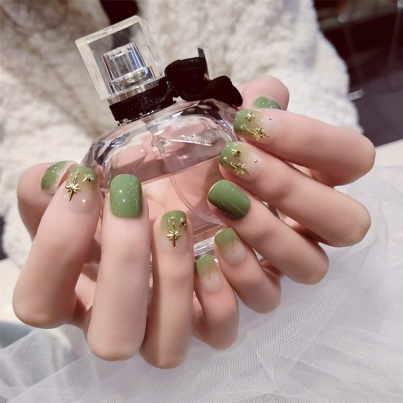 24 PCS Nail Tips for Summer Forest Girl! Party Nail