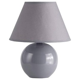 BRILLIANT Lampe a poser/chevet Prime hauteur 23 cm Ø20 cm E14 40W gris foncé