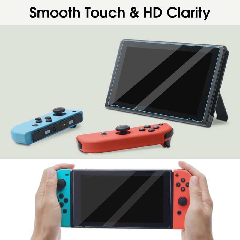 Arae Glass Film for Switch, Self-Adsorption, Bubble Proof, Shatterproof