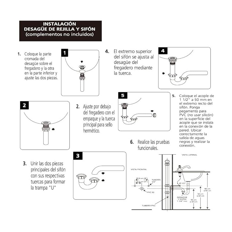 Bathroom Basin Sink Bottle P Trap,U-Shape 1-1/4 inch Slip Inlet