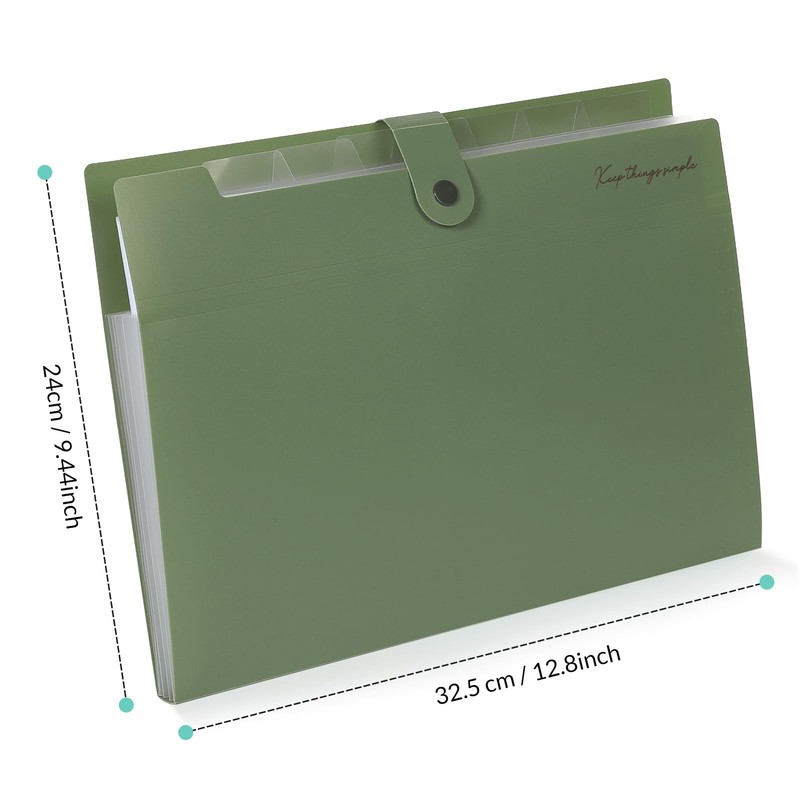 KONVINIT Document Folder A4 Document Bag Coloured Expanding Folder A4