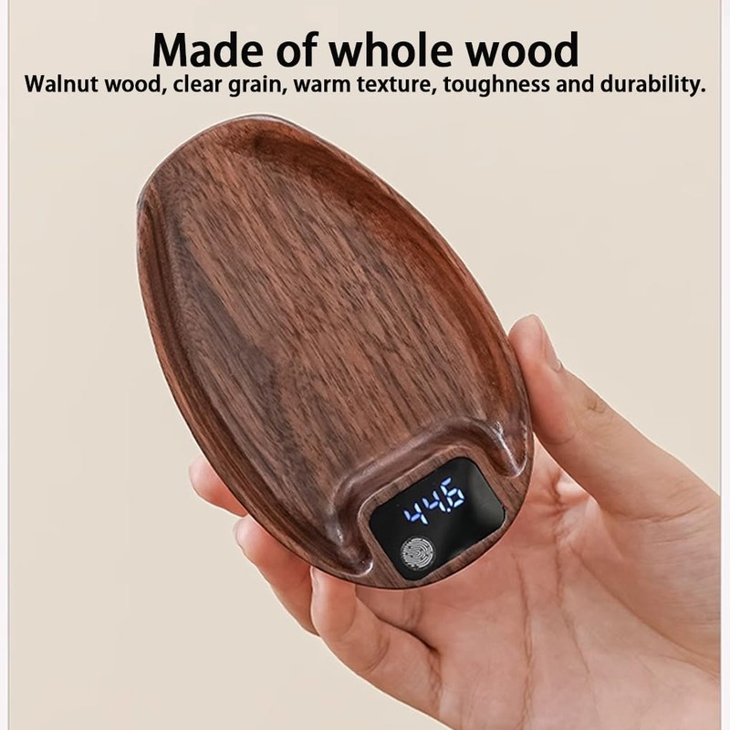 Solid Wood Electronic Tea Scale Tough Durable Convenient Display Screen