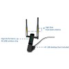ALFA Network AWUS036AC Long-Range Wide-Coverage Dual-Band AC1200 USB Wireless Wi-Fi