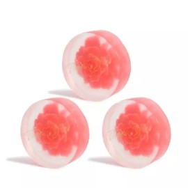 Noeulsoap 땀 피지 세안 수제 비누 플라워 x3개세트 디자인 노을솝 [꽃비누] Sweat Sebum Cleansing Handmade Soap Flower x3 Set Design Sunset Soap [Flower Soap]