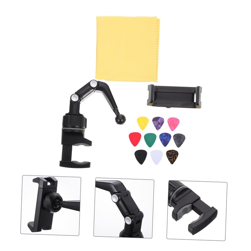 Totority Musical Instrument Phone Holder Guitar Score Bracket Multi-node Versatile