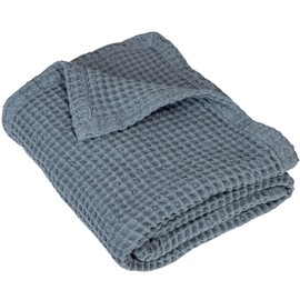 Cotton Gray Baby Waffle Blankets - Lightweight Waffle Knit Baby Blanket - Gender Neutral 100% Cotton Baby Baby Crib Blankets - Extra Large Baby Blankets - 36”x42” (Gray)