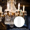 2.6 Inch Tall White Plastic Candle Covers Sleeves Chandelier Socket