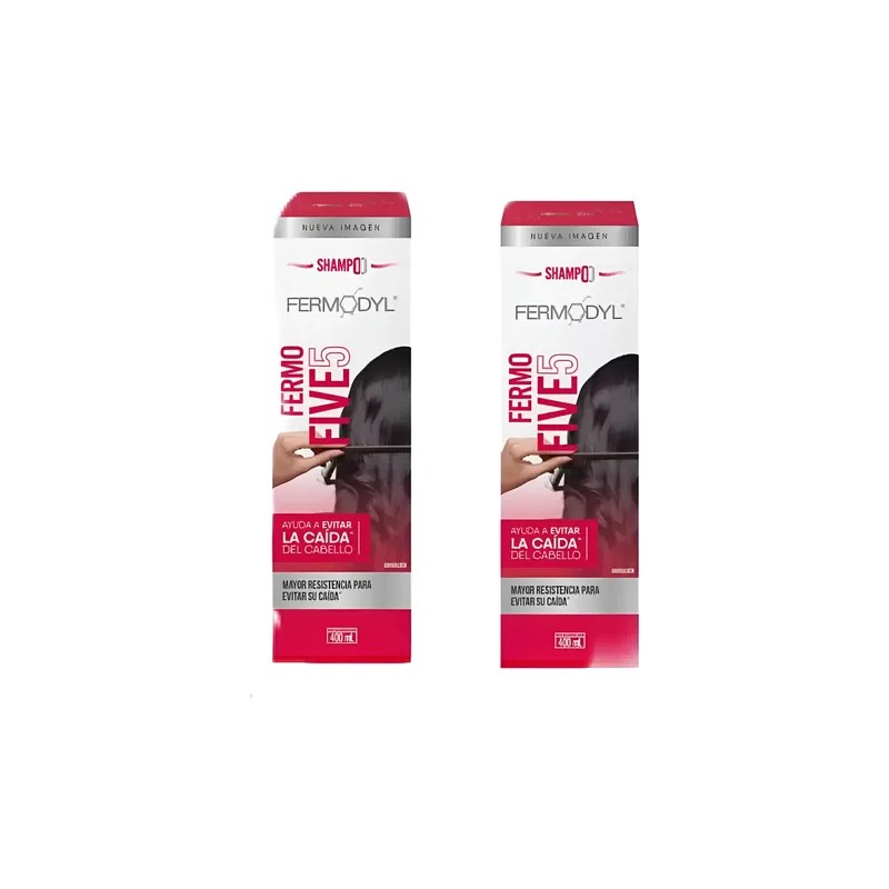 2 Shampoo Control Caída Fermodyl Fermo Five 400 Ml