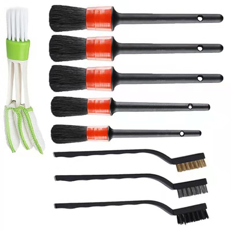 27PCS Car Cleaning Brushes Polishing Pads Waxing Buffing Sponge Pad