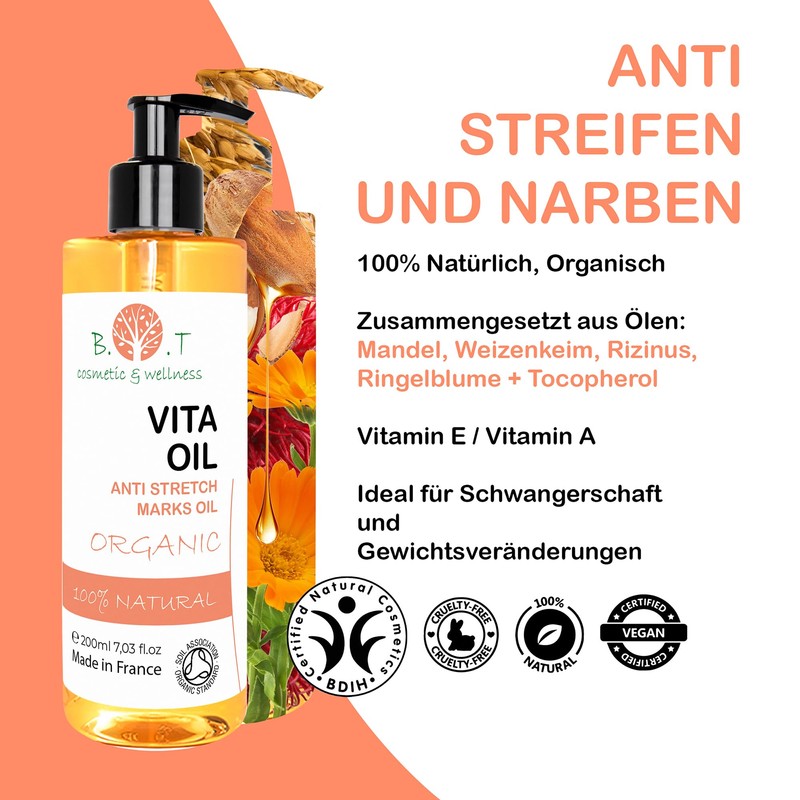 Vita Oil Anti Stretch Marks: Stretch Marks, Firming Body Oil,