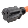 AC WORKS 30 Amp 4-Prong Dryer Wall Outlet Adapter (To