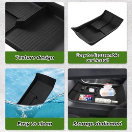 Abystar Under Center Console Organizer Compatible with Honda Prologue EV 2024 2025/2024 2025 Acura ZDX Interior Storage Box Insert Tray Secondary Accessories