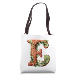 Monogrammed Christmas Initial E Gingerbread Cookie Letter E Tote Bag