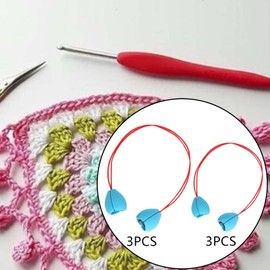 Perfeclan Crochet Kit Crochet Hook Making Kit Homemade Handcraft Craft Soft Crochet Craft Cap Kit Sewing Supplies Tool for Kids Holiday, Blue