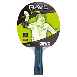 GEWO Rave Game Concave Table Tennis BatÂ âÂ Black, One Size