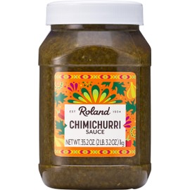 Roland Foods Chimichurri Sauce, 35.2 Ounce Jar, Pack of 1
