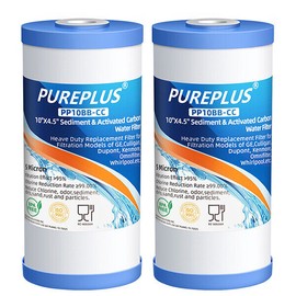 PUREPLUS Water Filter Replacement Cartridge Activated Sediment Carbon -Pack of 2