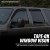 Auto Dynasty 4Pcs Carbon Fiber Pattern Window Visors Compatible with