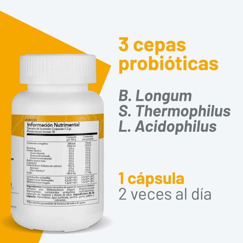 Probióticos Zenbiotico Rnl Cápsulas Simbin Nin Vegano Sabor