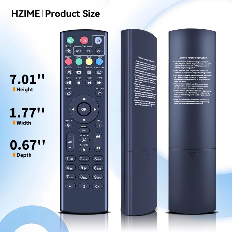 HZIME Replacement Remote Control Compatible for Superbox S1/ S2 PRO/