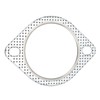 Exhaust Pipe Gasket, 2 Panel Flange Gasket, Universal 3 Inch