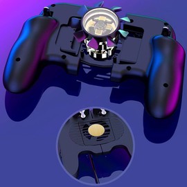 UKCOCO Cooling Handle Fan Cooler Phone Game Controller Fan Cell Phone Game Controller Phone Joystick Trigger Phone Grips Fan Controller Remote H6 Plastic Eat Chicken Charge