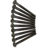 Pack of 10 Electrical Screws 50mm Black Nickel M3.5 Long