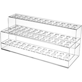 Kachar Pen Holder, Acrylic, Pen Stand, Large Capacity, Transparent, Marker Storage, Makeup Brush Stand, 48 Pieces, Tabletop Organization, Brush Holder, Art Supplies (2 Tier Type)