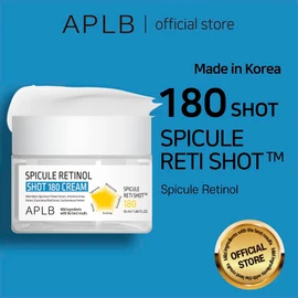 APLB Spicule Retinol Shot 180 Cream | SPICULE RETI SHOT™ 180 1.86 FL.OZ/Korean Skincare, Gentle Exfoliation, Wrinkle Care, Long lasting hydration, Revitalize for gentle and improve skin texture