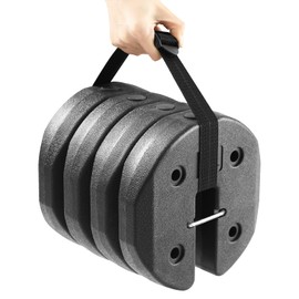 ABCCANOPY Easy Canopy Weights with Lock Design for Wind Resistance, No Sliding, Stably Secure Tents, Canopies, and Umbrellas at Outdoor Events, 4Pack (20LB)