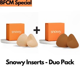SNOWY Sticky Inserts - Duo Pack - Beige & Caramel - Size: E (42A-40B-38C-36D-34DD/E-32DDD/F-30G-28H)
