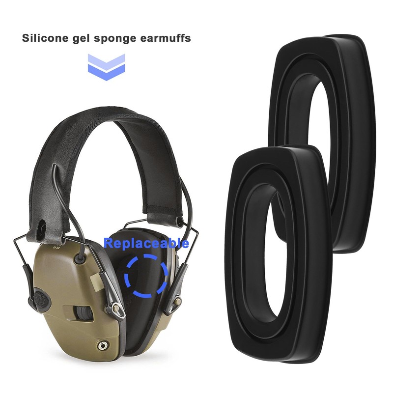 eMagTech 1 Pair Gel Ear Pads Replacement Ear Pads Compatible