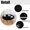 LUSHVIDA Round Waterproof Table Cover Elastic Tablecloth Vinyl Fitted Table