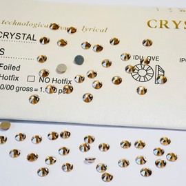 Yantuo Crystal ss20 Flatback Rhinestones Golden Shadow 1440 Pack, 4.8 mm GSHA Non Hotfix Glass Rhinestones Diamond Cut Stone for Tumbler, Cup, Shoes, Clothing, Nail Art,Wedding, DIY Bling Decoration