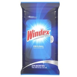 Windex Original Glass Wipes 28 count - 2 Pack