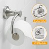 BESy Brushed Nickel Toilet Tissue Paper Holder Brushed Nickel Bathroom