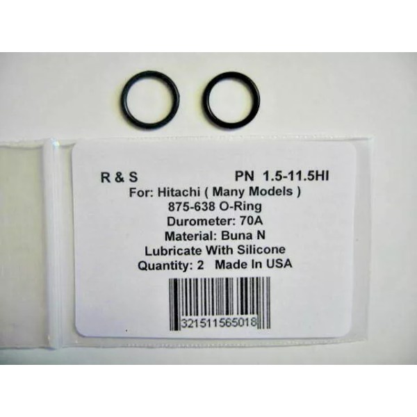 R&S 2 Hitachi 875-638 O-Rings / Fits many models /